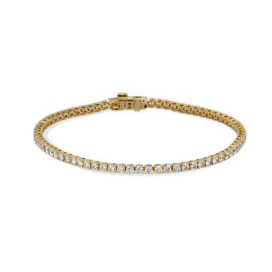 14ky 3.0ctw Lab Diamond Tennis Bracelet