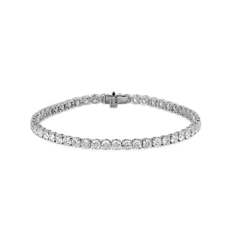 14kw 7.04ct Lab Diamond Tennis Bracelet