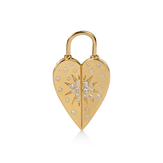14ky Love Explosion Heart Pendant