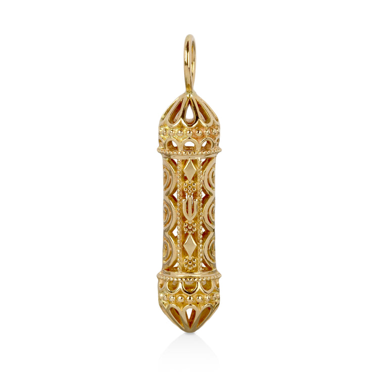 14ky Custom Mezuzah Pendant