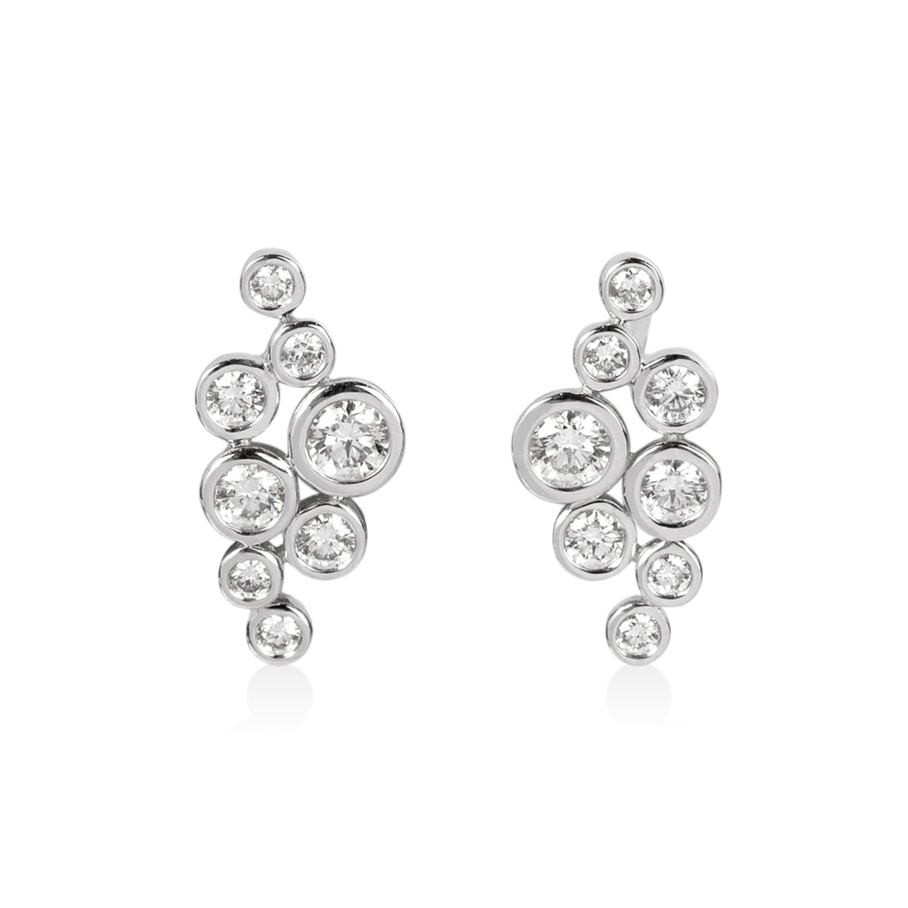 14kw .61ctw Multi-Bezel Diamond Earrings