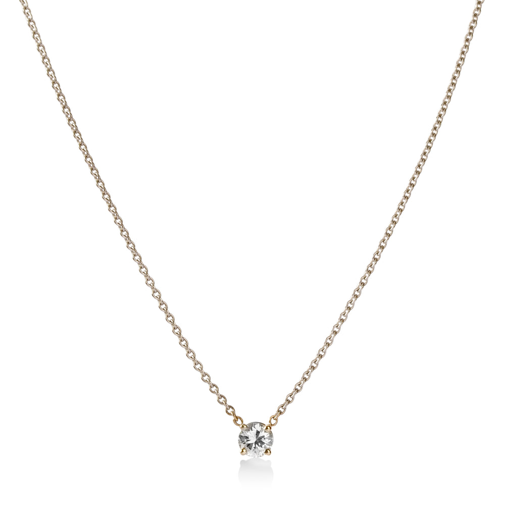 14kw .23ct Round Floating Diamond Necklace