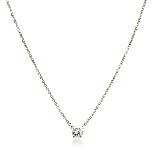 14kw .23ct Round Floating Diamond Necklace