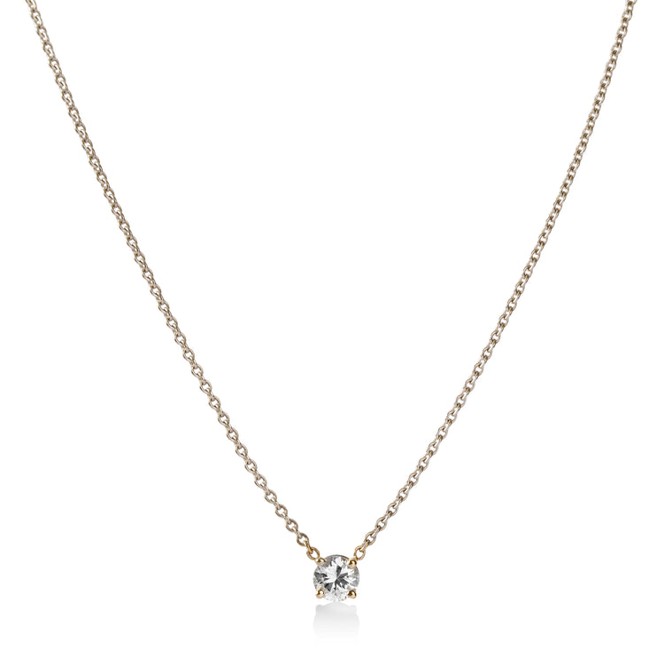 14kw .23ct Round Floating Diamond Necklace