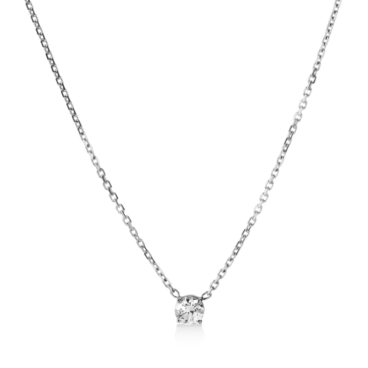 14kw .37ct Floating Diamond Necklace