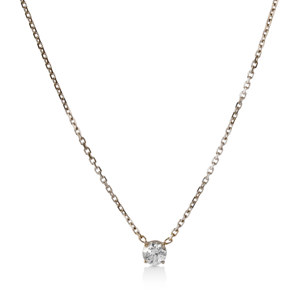 14kw .37ct Floating Diamond Necklace