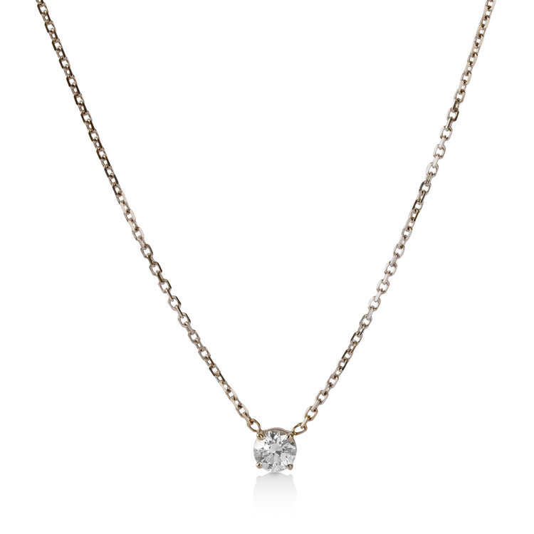 14kw .37ct Floating Diamond Necklace