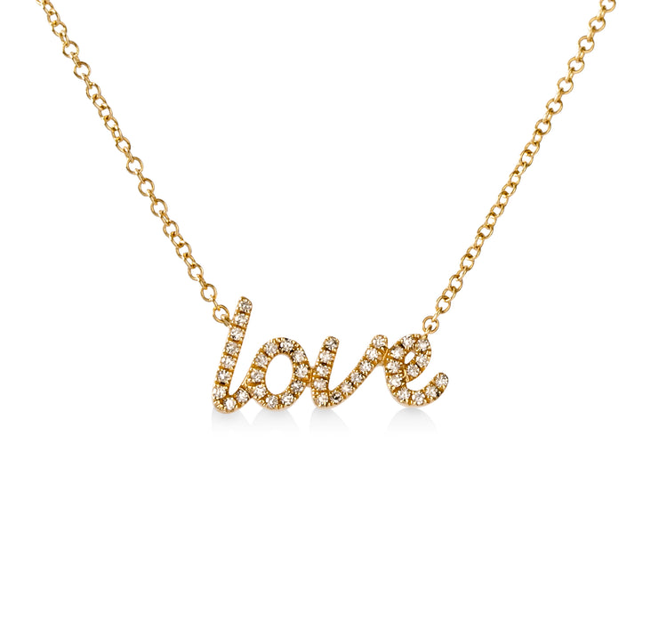 14ky .12 Love Diamond Necklace