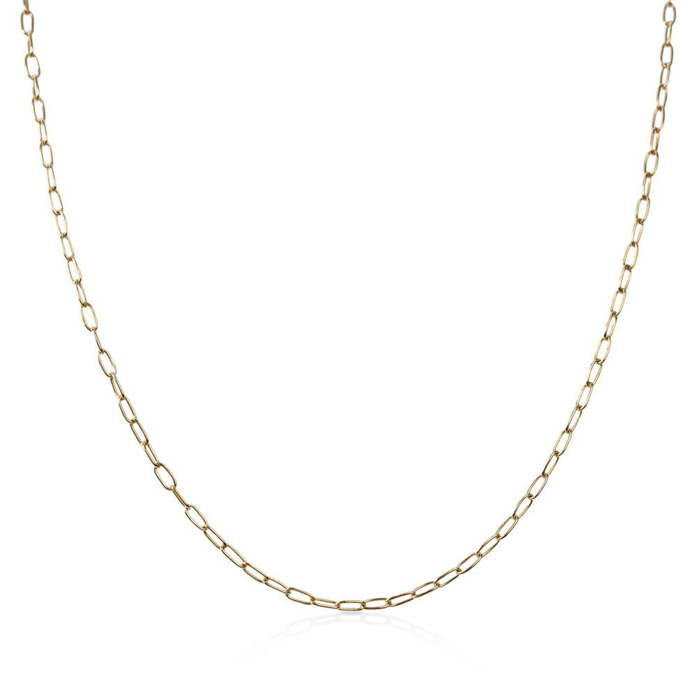 14ky Hand Crafted Oval Link Chain