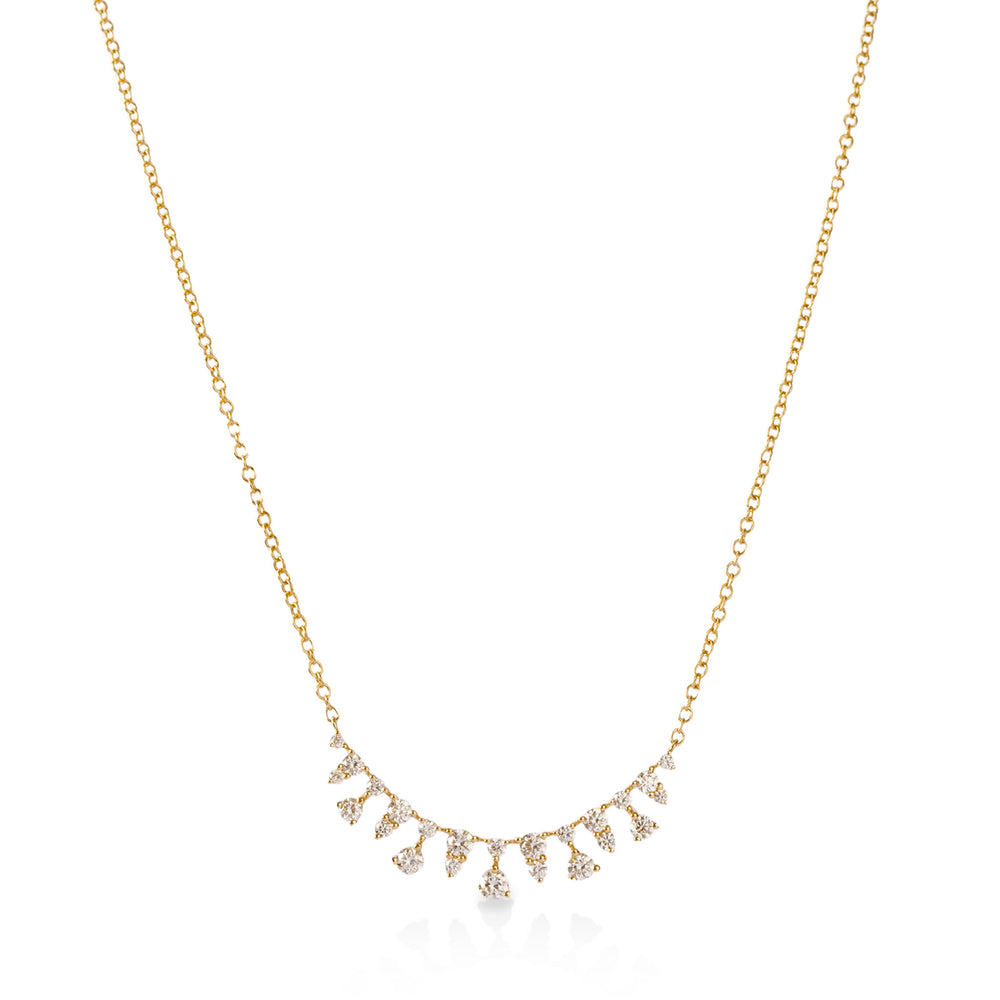 14ky .55ctw Diamond Tiara Necklace