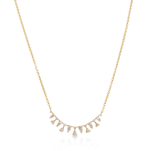 14ky .55ctw Diamond Tiara Necklace