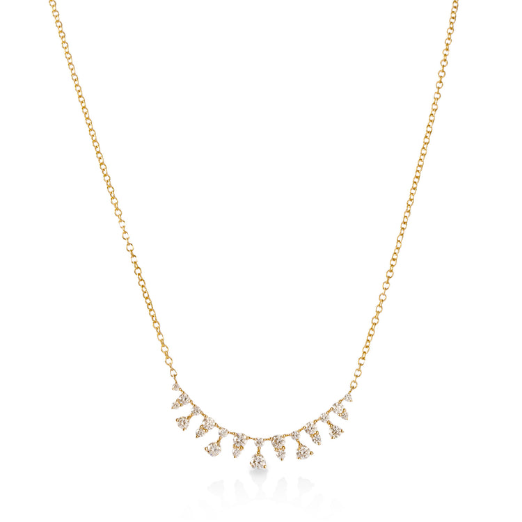 14ky .55ctw Diamond Tiara Necklace