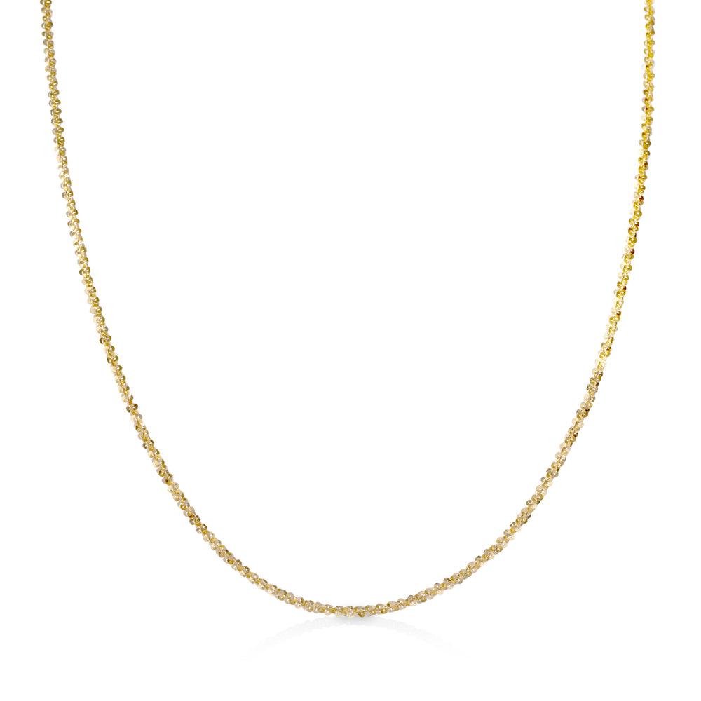 14ky Solid Diamond-Cut Necklace