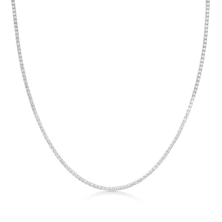 14kw 2.6ctw Diamond Tennis Necklace