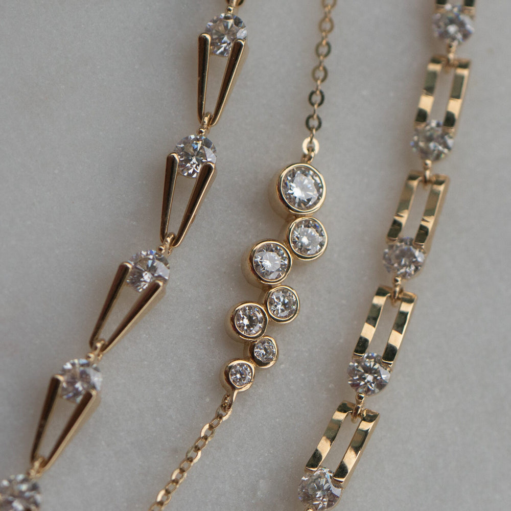 14ky 2ctw Eclipse Diamond Tennis Bracelet