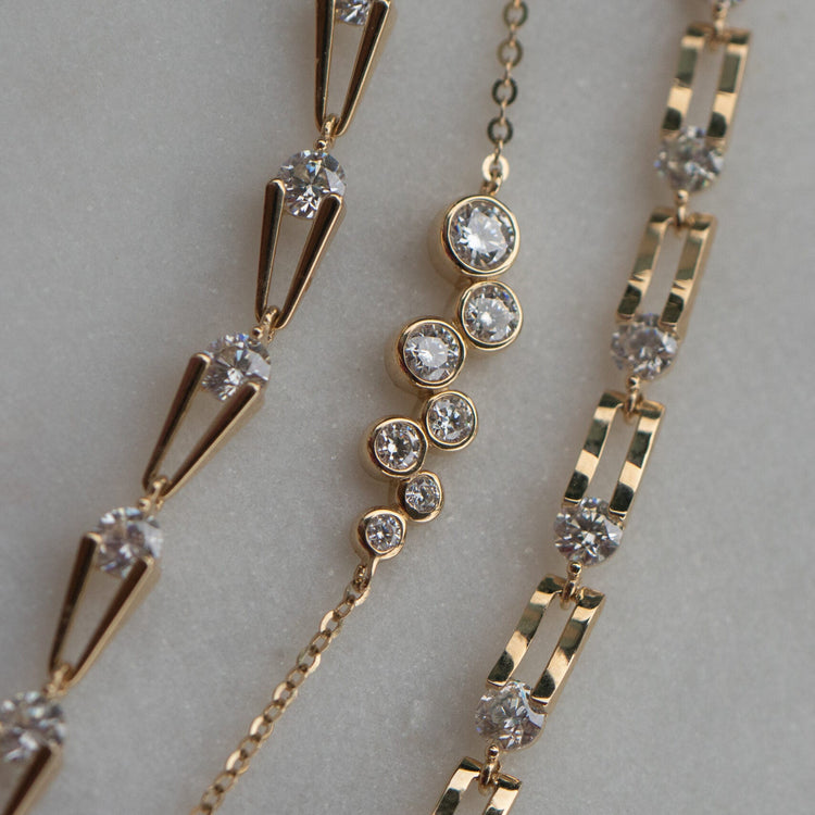 14ky 2.5ctw Axis Diamond Tennis Bracelet