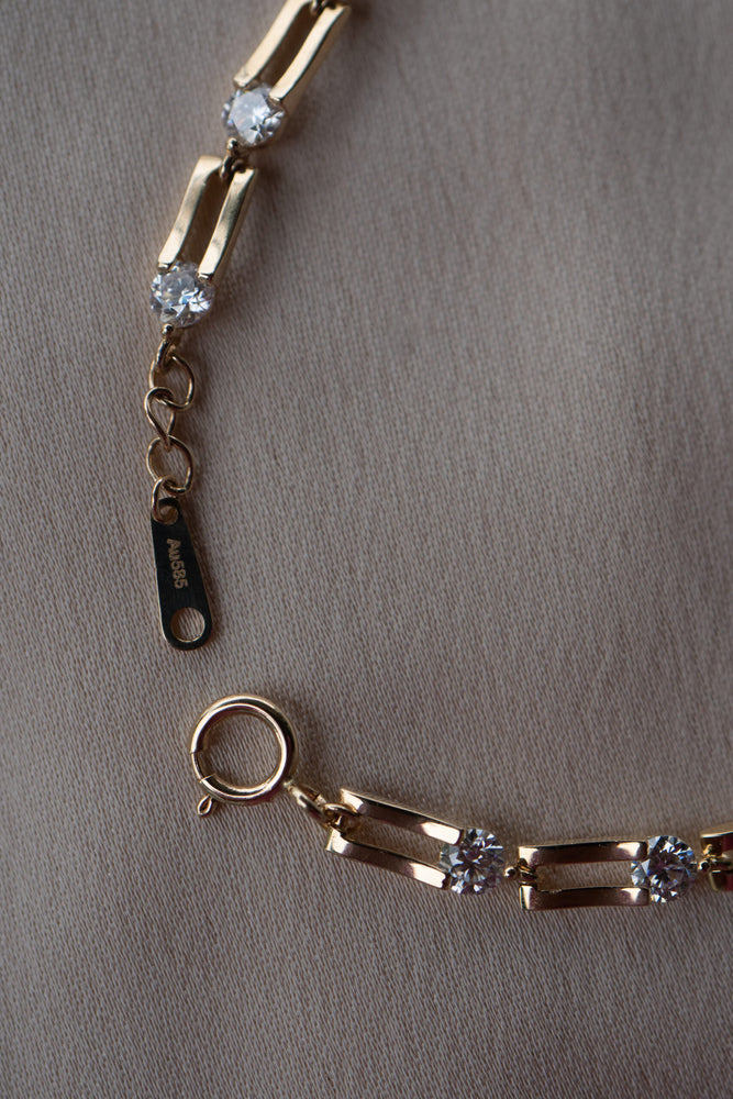 14ky 2.5ctw Axis Diamond Tennis Bracelet