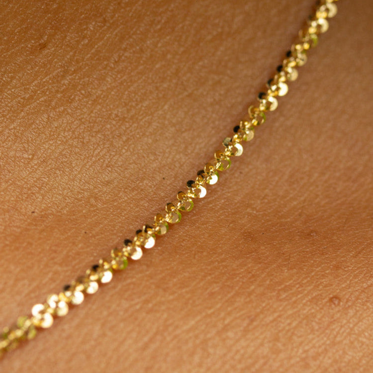 14ky Solid Diamond-Cut Necklace