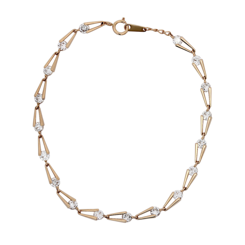 14ky 2ctw Eclipse Diamond Tennis Bracelet