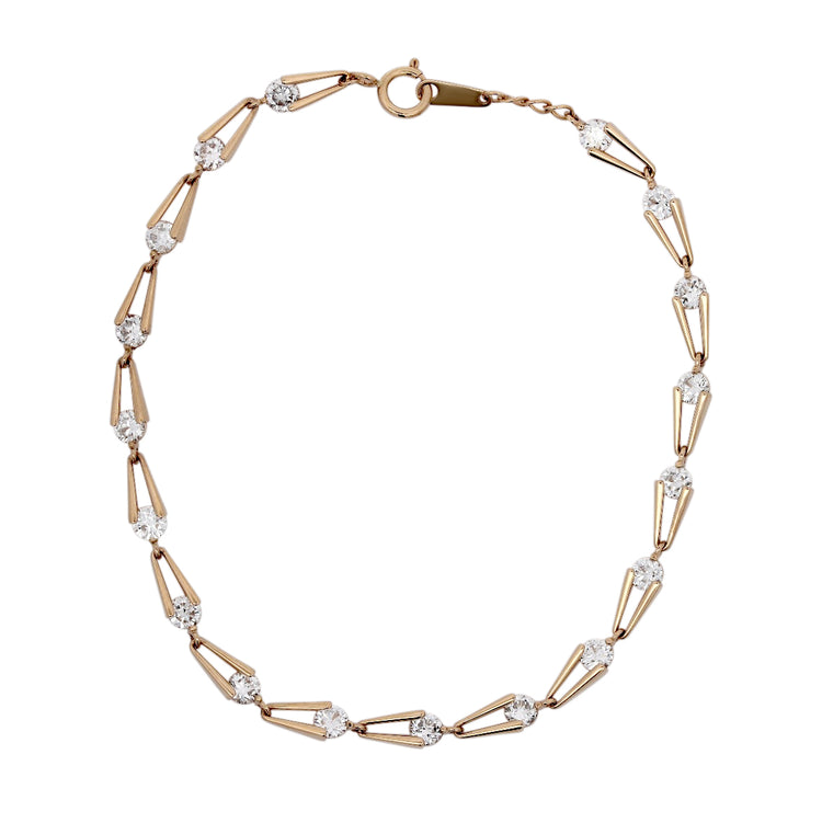 14ky 2ctw Eclipse Diamond Tennis Bracelet
