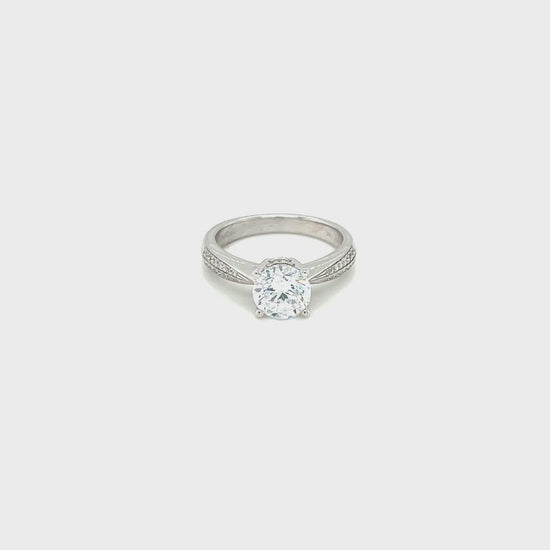 Vintage-Ispired Zeghani 14kw Pave Ring