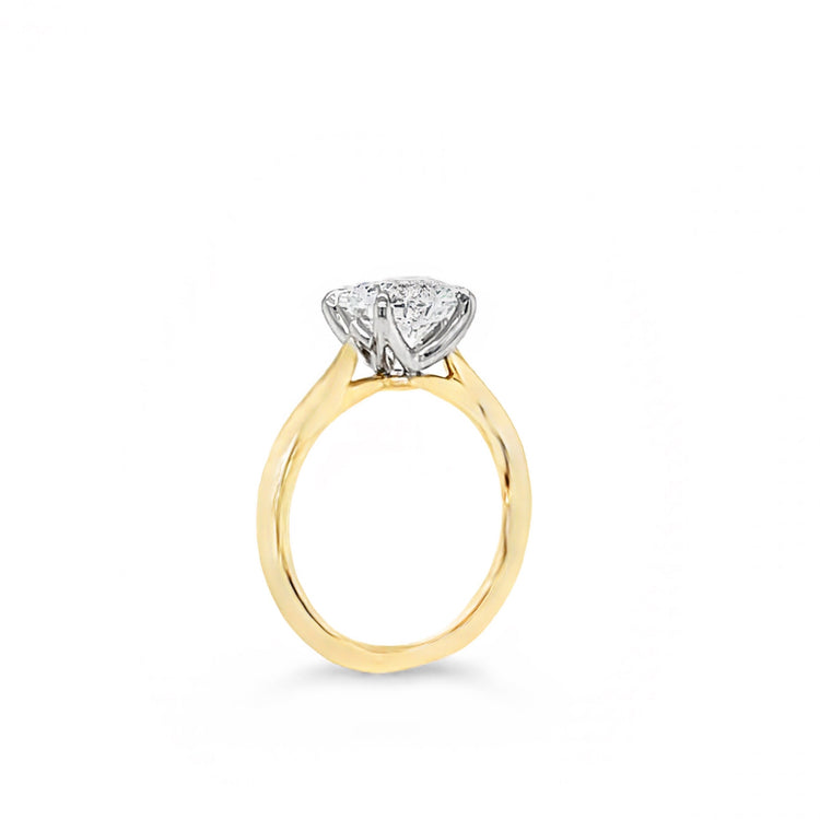 14k Yellow Gold 4-Prong Cathedral
