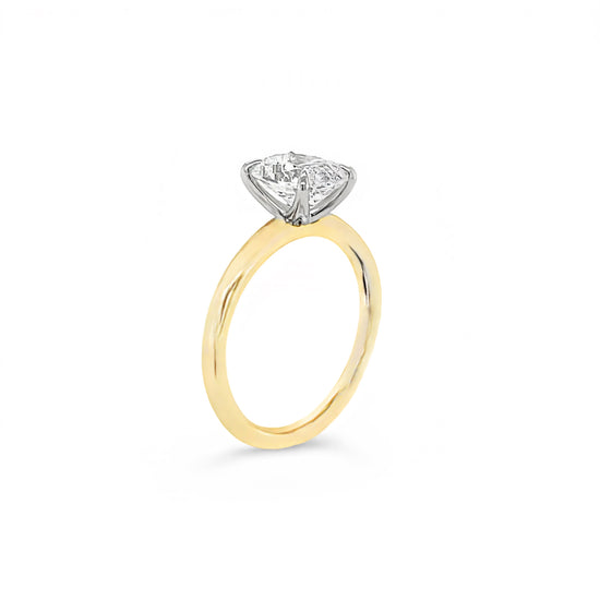 14k Yellow Gold 4-Prong Oval Solitaire