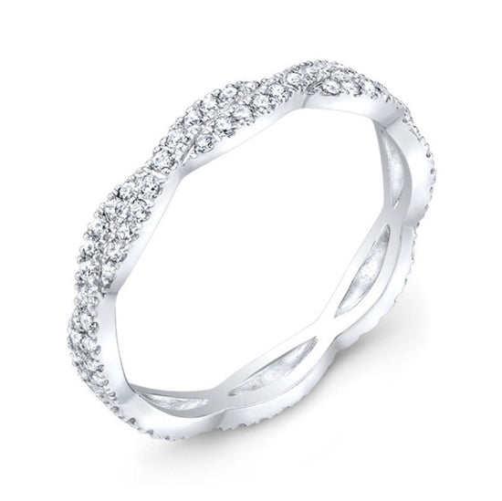 Twist Diamond Stackable Band
