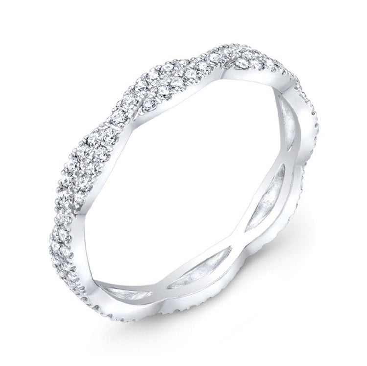 Twist Diamond Stackable Band