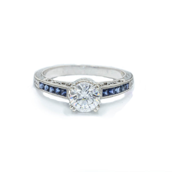 Vintage-Inspired French Sapphire Ring By Jolie