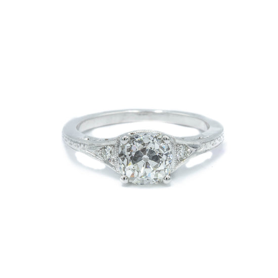 1.40ct Old Mined Cut Vintage Inspired Ring