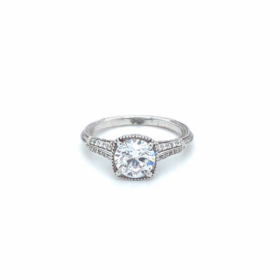 Vintage-Inspired Cushion Bezel Ring