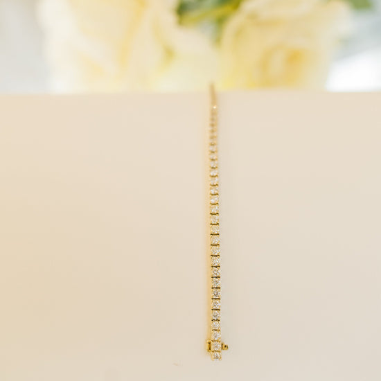 14ky 2.0ctw Diamond Tennis Bracelet by Facet Barcelona