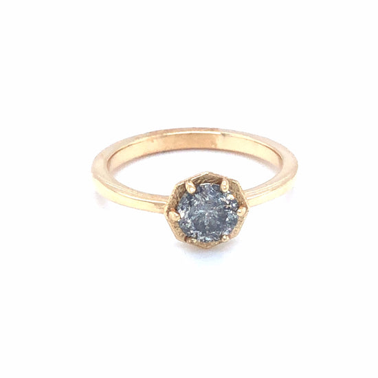 0.75ct Brilliant Cut Galaxy in 14k Yellow Gold