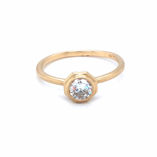 .48ct Octagon Bezel in 14k Yellow Gold