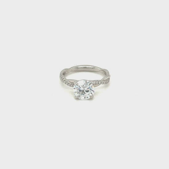 Platinum Single Twist Ring