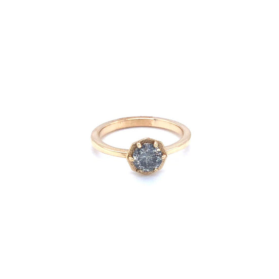 0.75ct Brilliant Cut Galaxy in 14k Yellow Gold