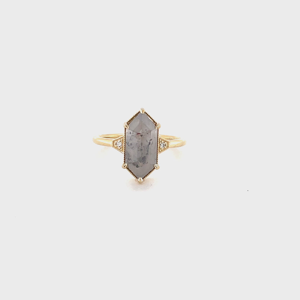 3.29ct Elongated Hex-Shaped 