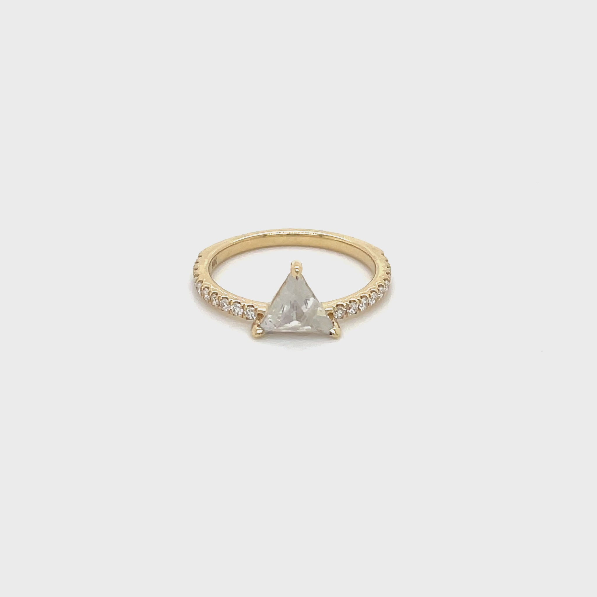 .72ct Trillion-Cut Salty Diamond Ring