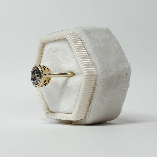 .75ct Brilliant-Cut Bezel Salt & Pepper Diamond Ring