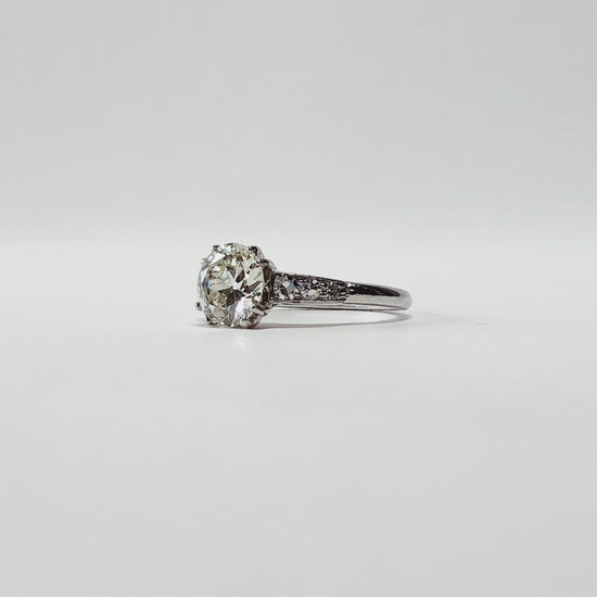 1.35ct Platinum 40’s Diamond Ring
