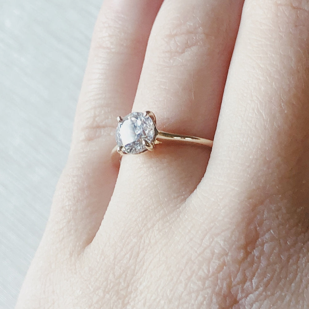 Petite Solitaire Diamond Ring - McKenzie & Smiley Jewelers | Clarksville TN