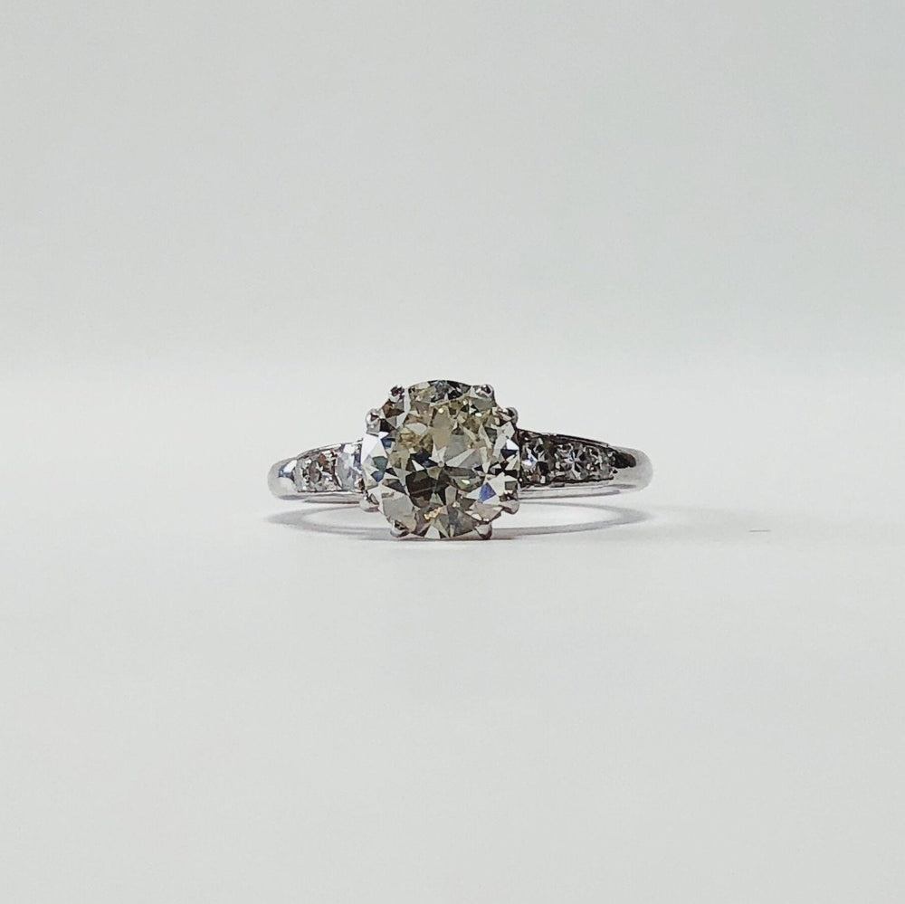 1.35ct Platinum 40’s Diamond Ring