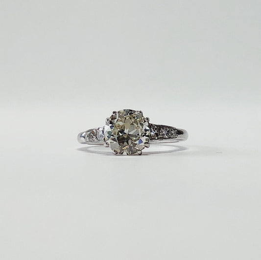 1.35ct Platinum 40’s Diamond Ring