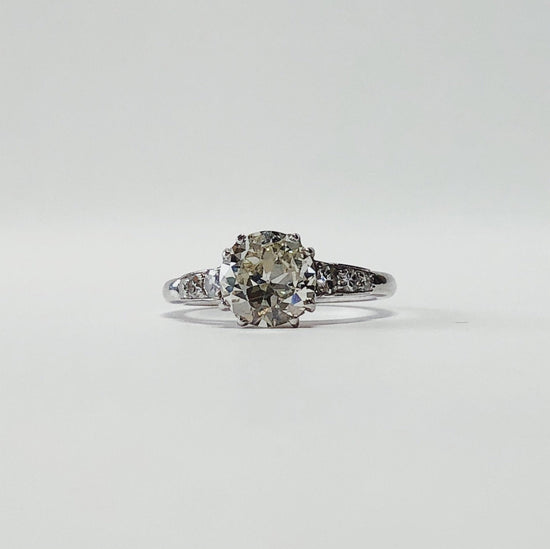 1.35ct Platinum 40’s Diamond Ring