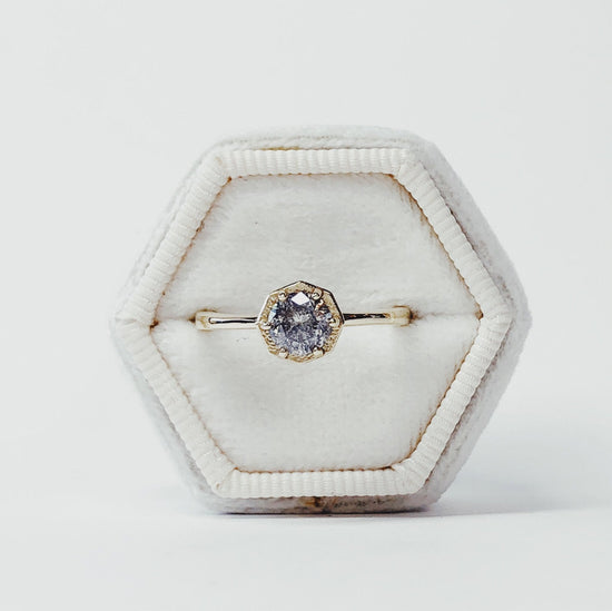 0.75ct Brilliant Cut Galaxy in 14k Yellow Gold